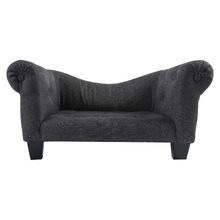 Charcoal Luxe Dog Sofa